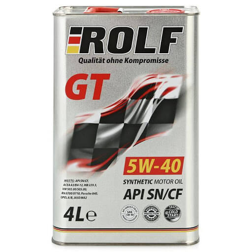 ROLF GT 5W40 SN/CF 4л cинт