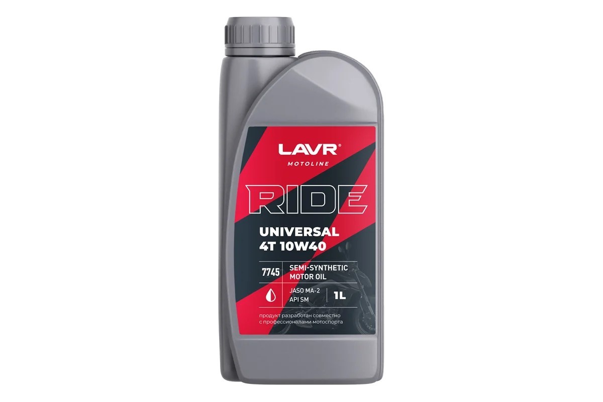 Масло моторное Lavr moto Ride Special 4T 10w40 SN 1л Ln7747