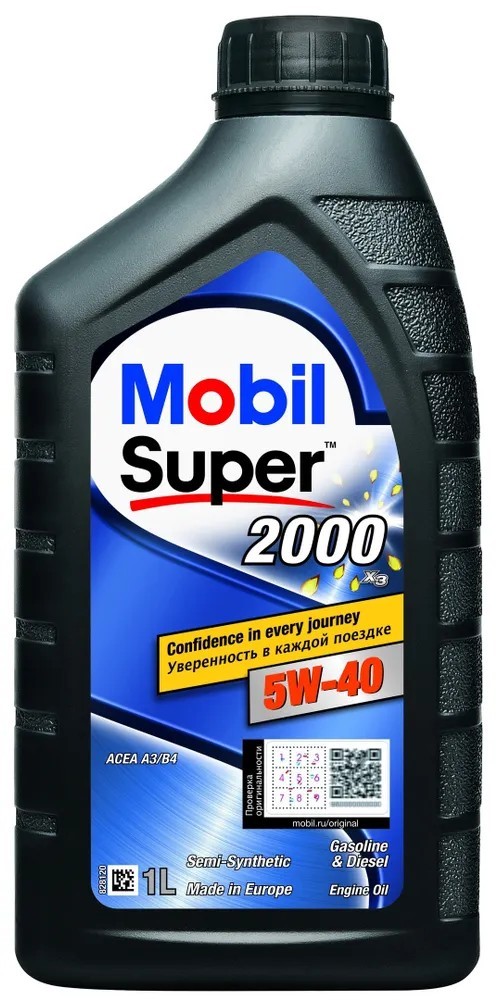 Масло моторное Mobil Super 2000 X3 5W-40 1л